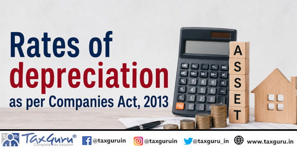 Rates of depreciation as per Companies Act, 2013