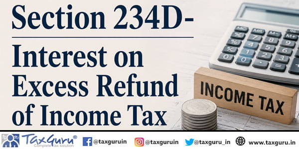 Section 234D- Interest on Excess Refund of Income Tax