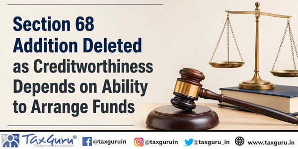 Section 68 Addition Deleted as Creditworthiness Depends on Ability to Arrange Funds