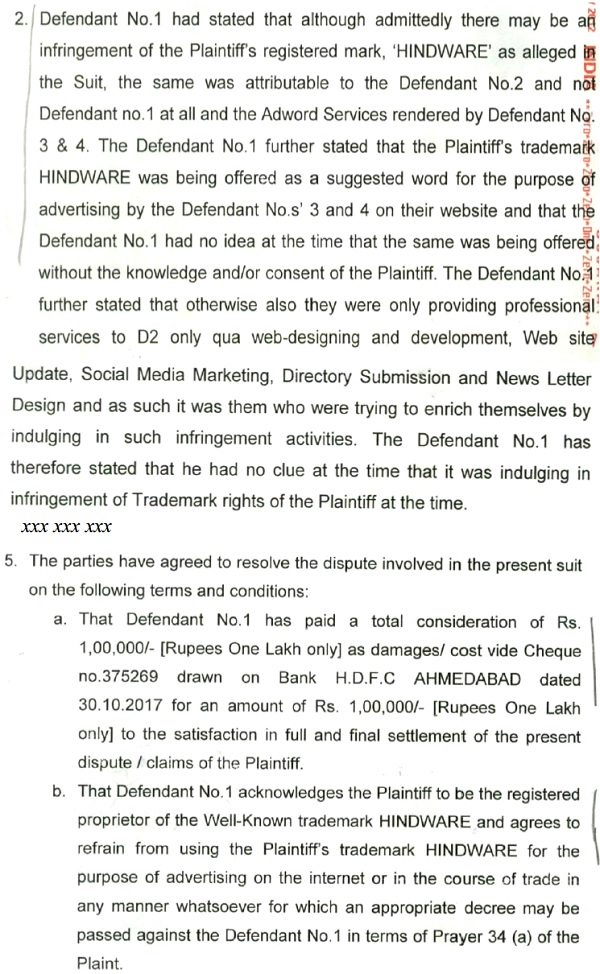 Settlement Agreements with Grohe