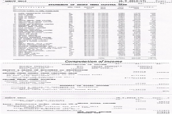 State of Short Term Capital Gain