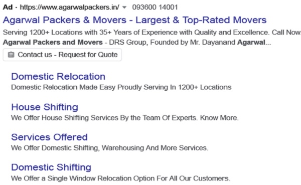 The Ad-heading and Ad-description are collectively referred to as Ad-text and are editable in nature