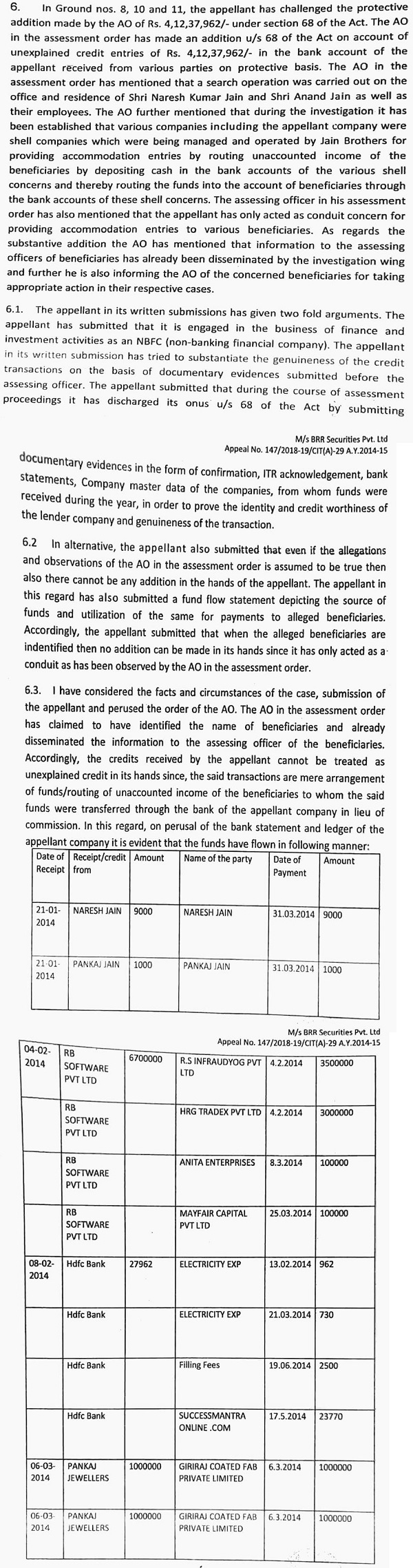 following observations in Para 6 to 7.1 of its order
