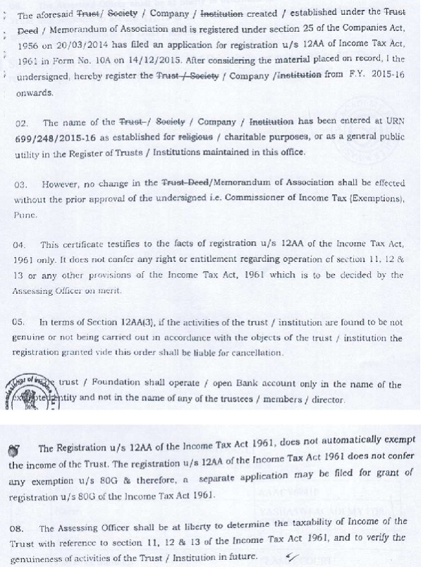Attention of the Bench to the relevant conditions