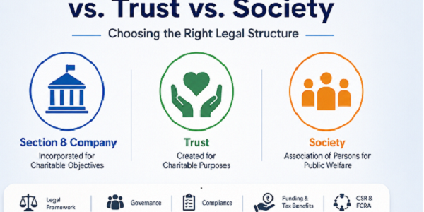 Section 8 Company, Trust or Society: Choosing Right Non-Profit Structure in India