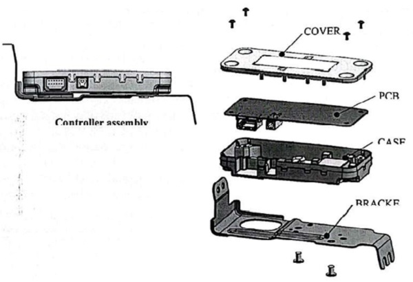 Controller Assembly is part of DMS and consists of cover, PCB, case and bracket