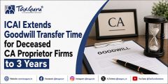 ICAI Extends Goodwill Transfer Time for Deceased CA Proprietor Firms to 3 Years