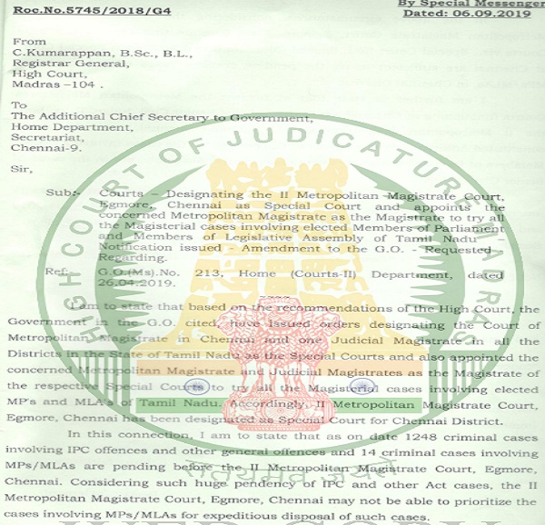 Proceedings of 4th respondent dated 06.09.2019