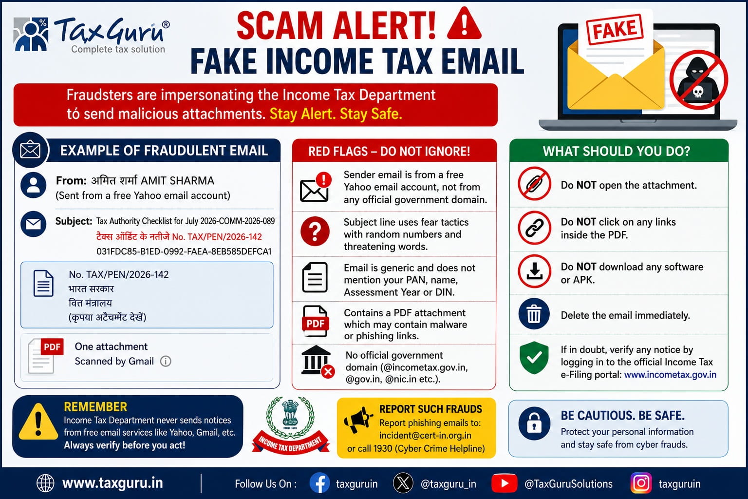 Scam Alert - Fake Income Tax Email (1)