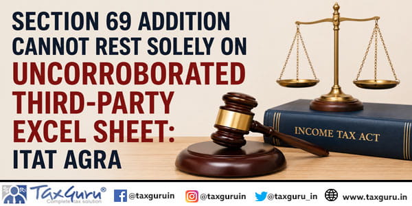 Section 69A Addition Deleted as AO Relied Only on Investigation Report: ITAT Mumbai