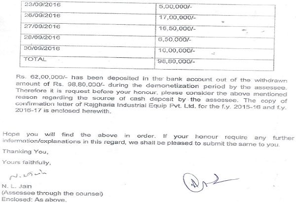 justify the source of the aforesaid cash deposits-2
