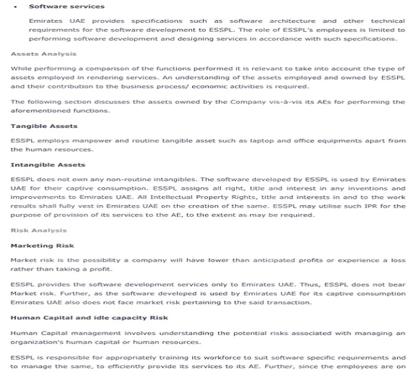 undertake the comparability analysis, it is sinequa non-2