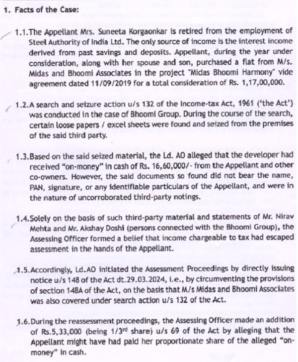 Facts of the case