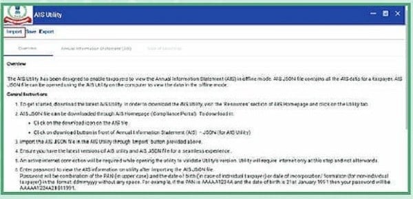 Figure 12- Import JSON file in Utility