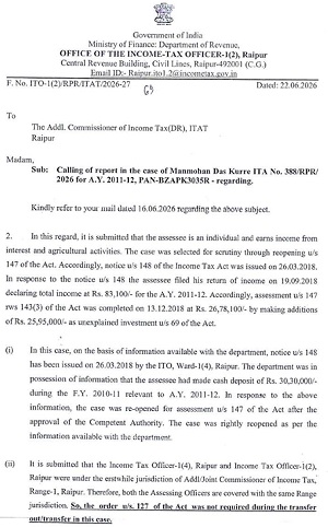 ITAT Allows Appeal, Quashes Reassessment for Lack of Valid Jurisdiction