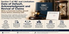 Section 7 of IBC and Limitation: Date of Default, Acknowledgment and Revival of Claims