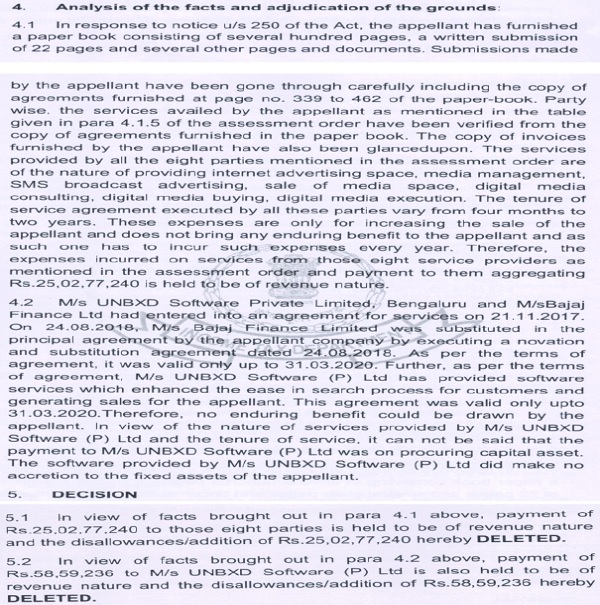 NFAC deleted both the additions by observing