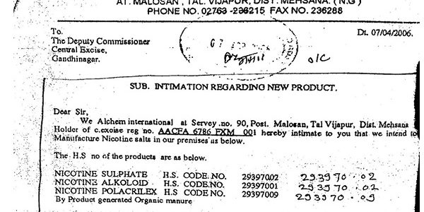 Nicotine Sulphate Is Vegetable Alkaloid, Not Tobacco Product for Excise Duty: CESTAT Ahmedabad