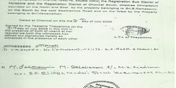 Madras HC Upholds Will, Rejects Property Claim & Unsubstantiated Suspicious Circumstances