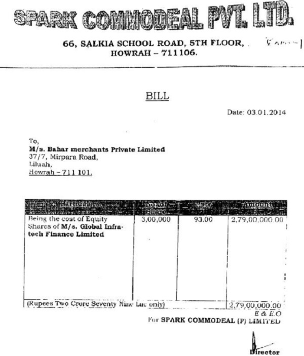 Spark commodeal Bill