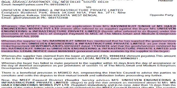 Delhi HC Sets Aside MSEFC Order Allowing Independent Buyer Claim Under MSMED Act