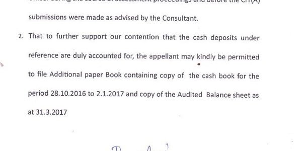 Bangalore ITAT Admits Rule 29 Evidence, Restores Cash Deposit Issue to AO