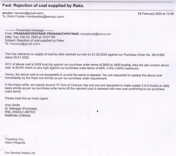 inspection carried out and records the finding 