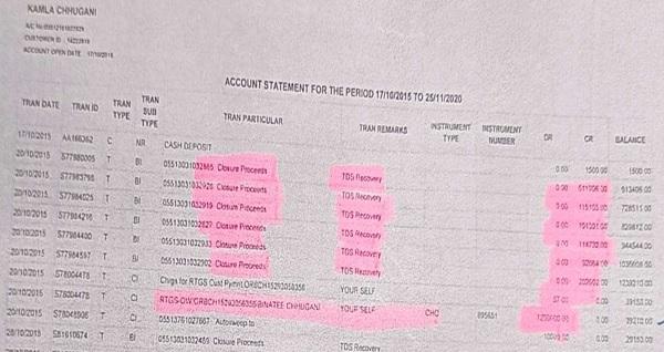 Account statement