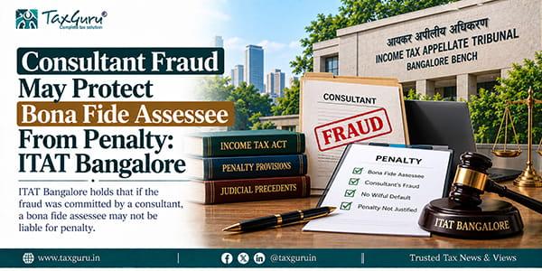 Consultant Fraud May Protect Bona Fide Assessee From Penalty: ITAT Bangalore