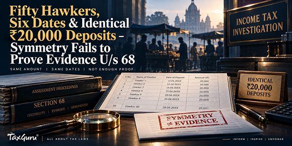 Fifty Hawkers, Six Dates & Identical ₹20,000 Deposits-Symmetry Fails to Prove Evidence U/s 68