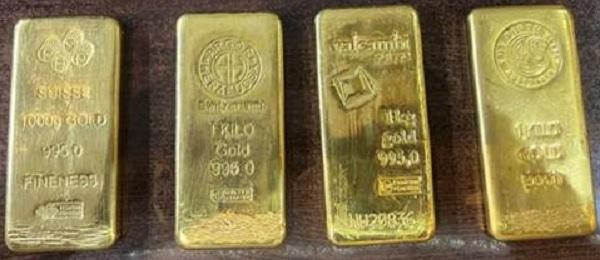 Four foreign-origin gold bars seized in Delhi