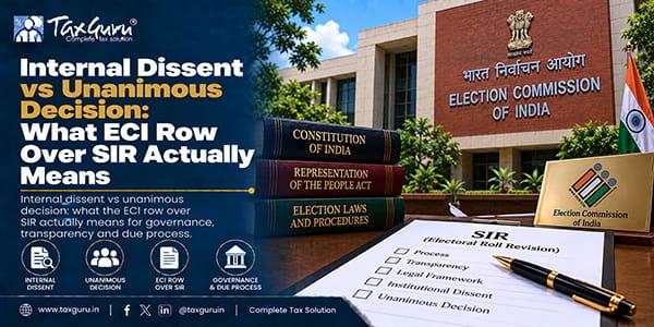 Internal Dissent vs Unanimous Decision: What ECI Row Over SIR Actually Means