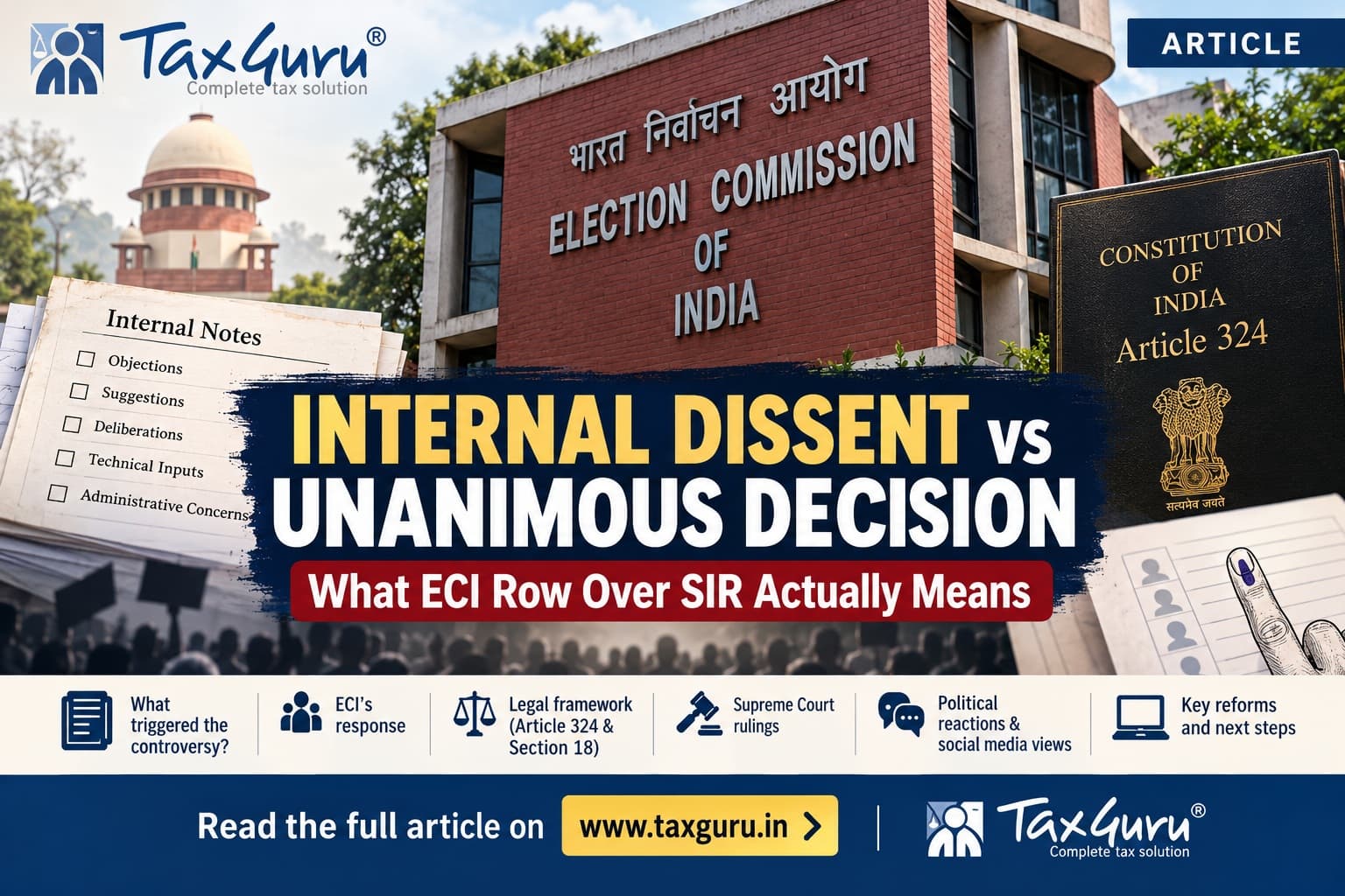 Internal Dissent vs Unanimous Decision What ECI Row Over SIR Actually Means