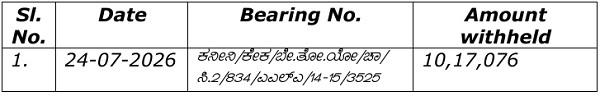 Issue a mandamus directing the respondents to release the amount withheld