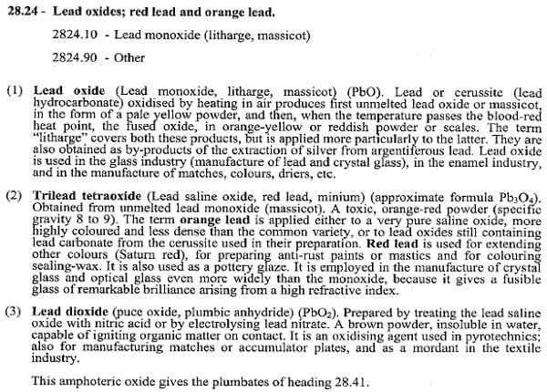 Lead oxides