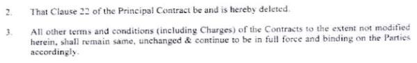 Renewal-cum-Amendment Contract