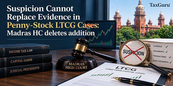 Suspicion Cannot Replace Evidence in Penny-Stock LTCG Cases: Madras HC deletes addition
