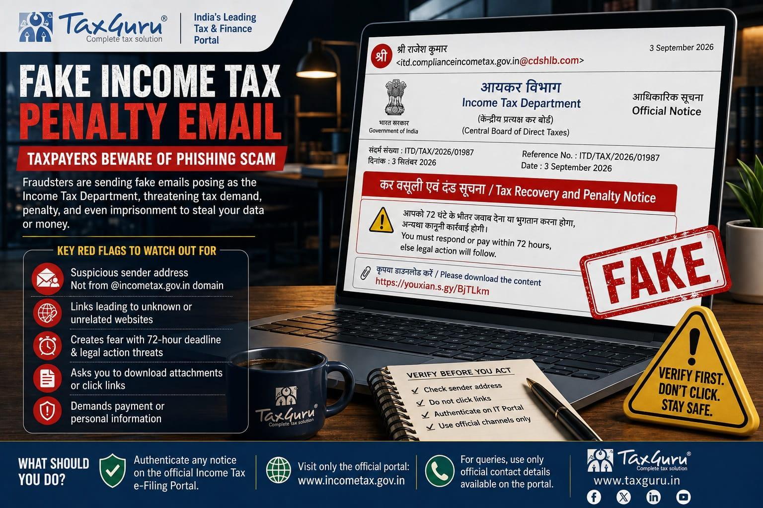 TaxGuru Phishing Scam Warning