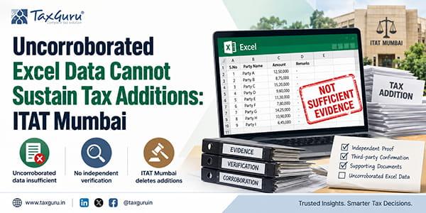 Uncorroborated Excel Data Cannot Sustain Tax Additions: ITAT Mumbai