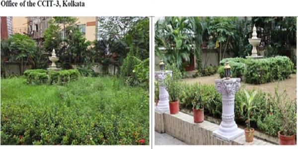 Cleanliness Drive and Green Initiative at Aayakar Bhawan Dakshin, Kolkata