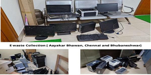 E waste Collection [ Aayakar Bhawan, Chennai and Bhubaneshwar]