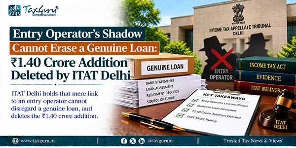 Entry Operator’s Shadow Cannot Erase a Genuine Loan: ₹1.40 Crore Addition Deleted by ITAT Delhi