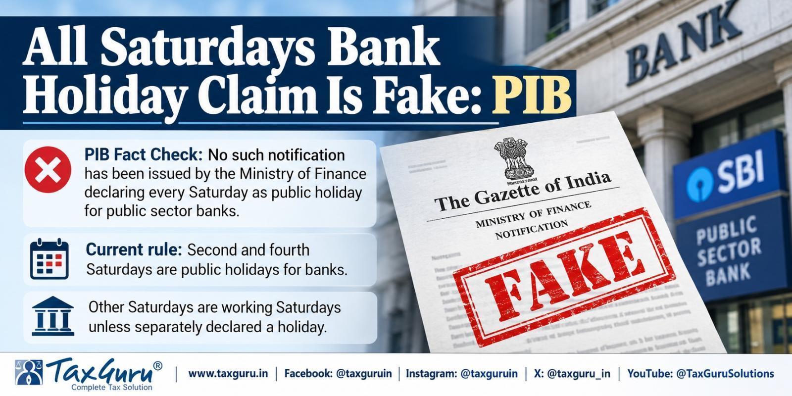 Fake Saturday Bank Holiday Gazette