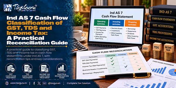 Ind AS 7 Cash Flow Classification of GST, TDS and Income Tax: A Practical Reconciliation Guide
