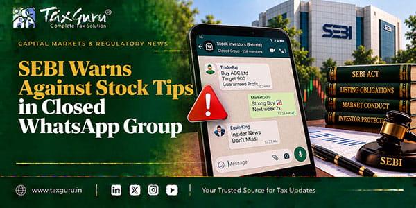 SEBI Warns Against Stock Tips in Closed WhatsApp Groups