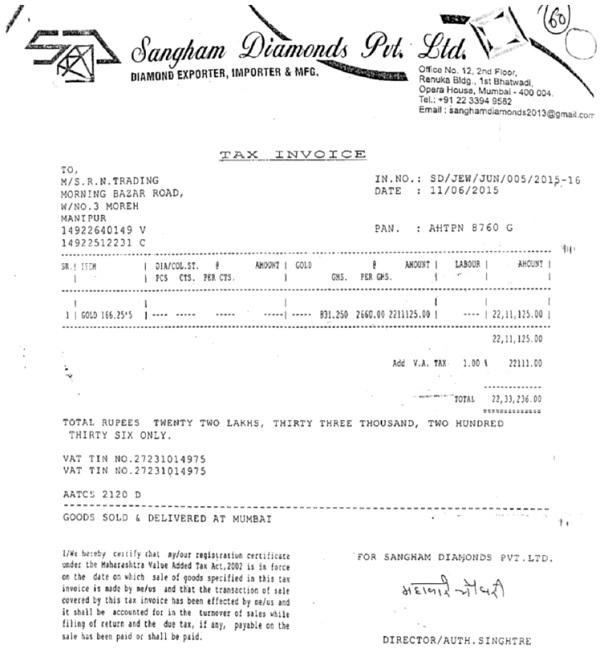 Transaction with S.R.N. Trading