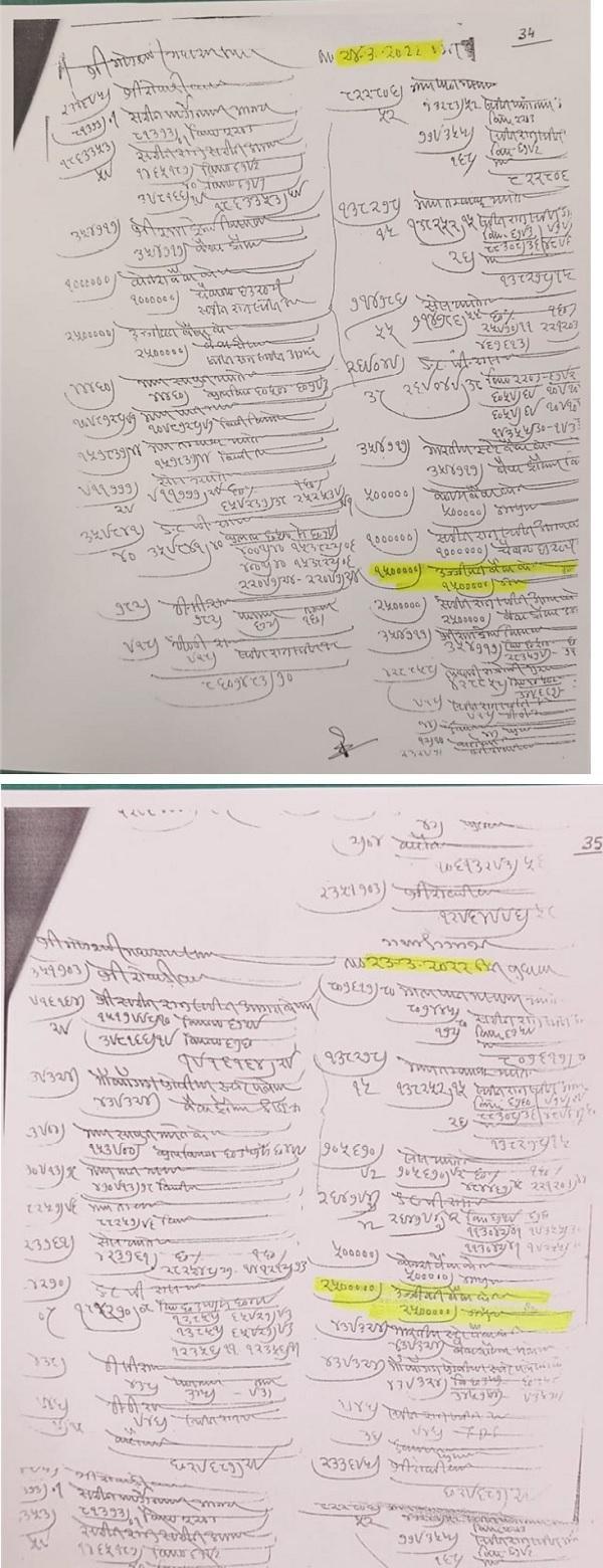 extract of the cash book