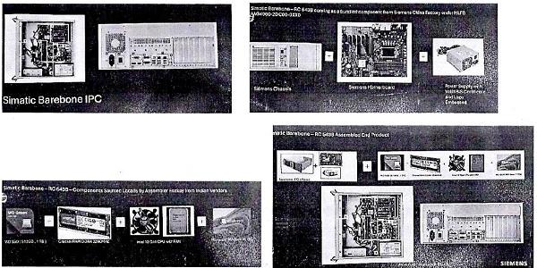 photographs illustrating the process of manufacture and assembly of the complete SIMAFIC IPC