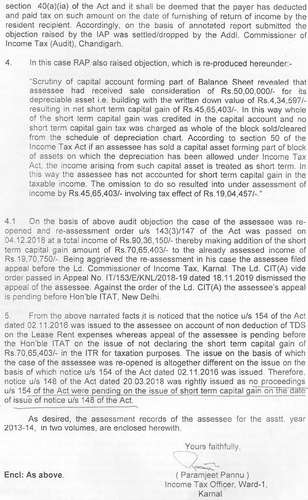 received from the AO and we consider